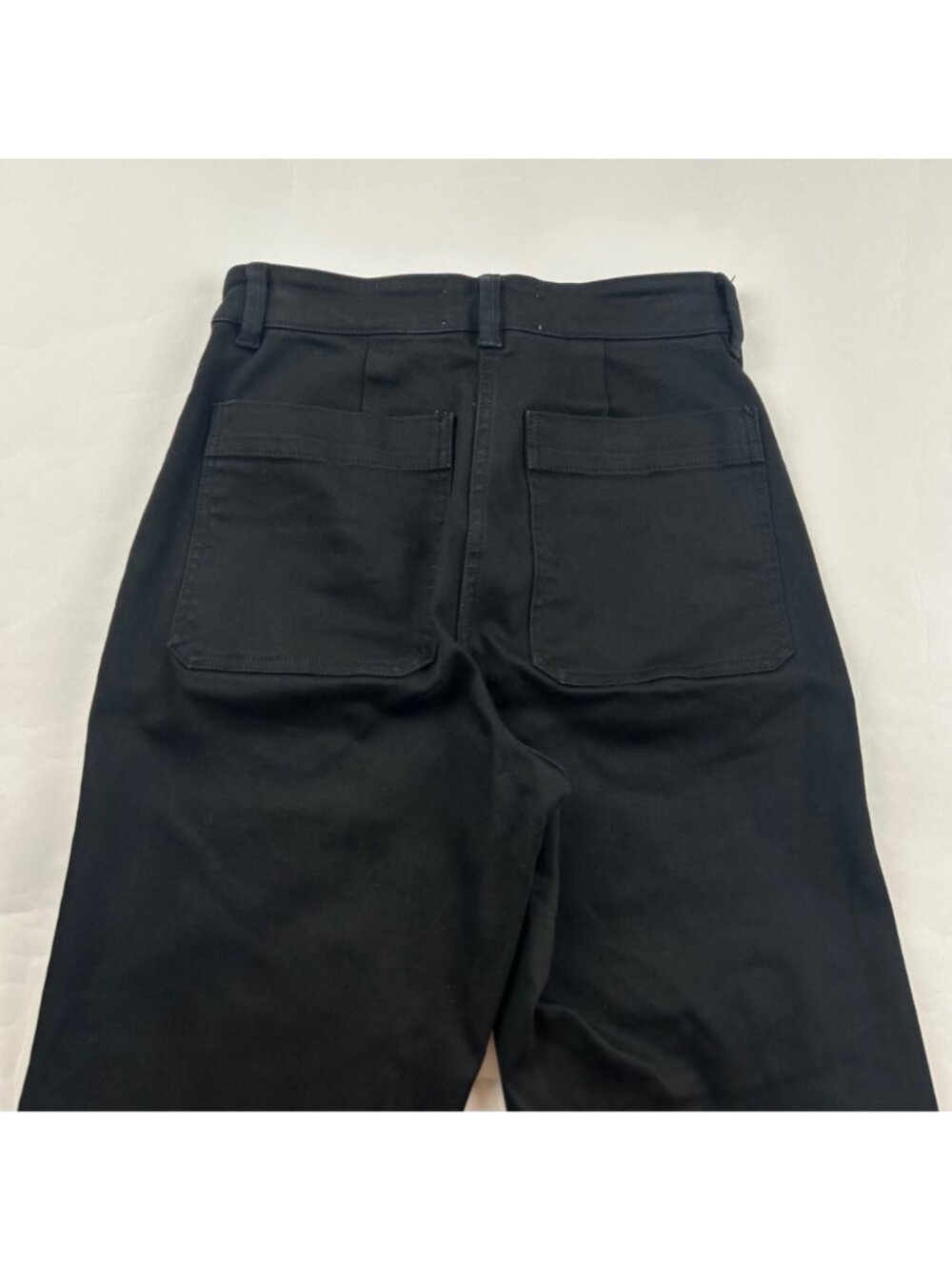Everlane Black Canvas High Rise Ankle Pant 0 - Picture 7 of 7
